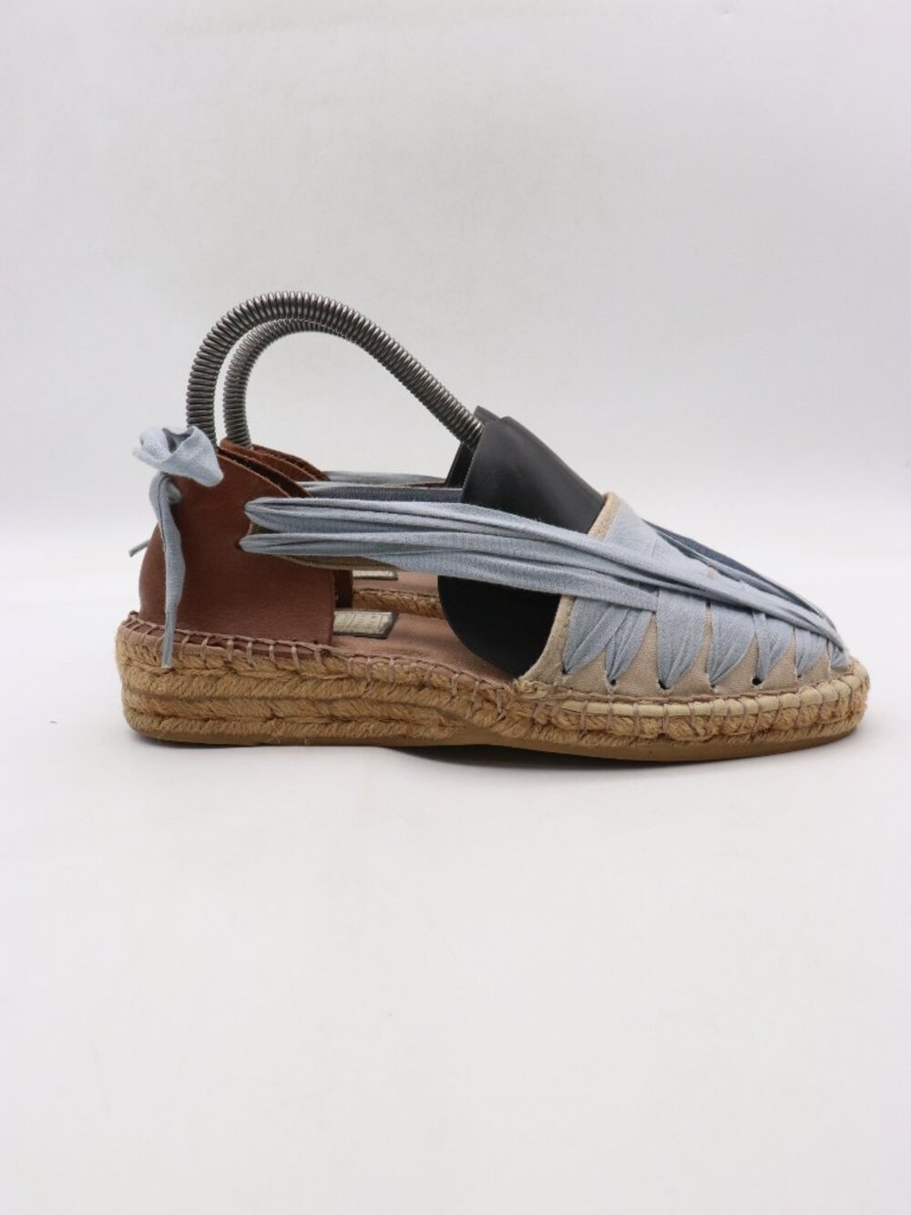 Anthropology NAGUISA Espadrillas Women's Size EU 38 Blue Brown Shoes Spain